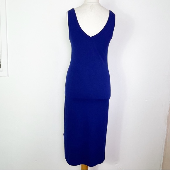 Winser London Cobalt Blue Sleeveless Strappy Jersey Midi Dress UK Size S - Picture 8 of 8
